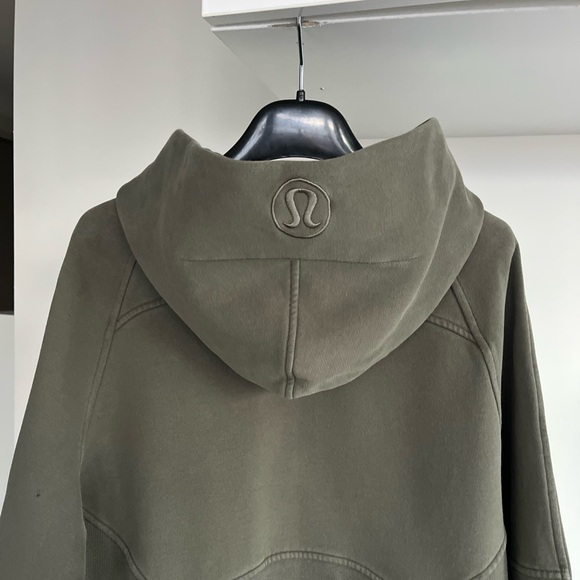 Lululemon Scuba Oversized Full-Zip Casual Hoodie Green Sz M/L - Picture 9 of 13